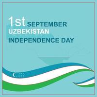 uzbekistan independence day 1st september vector