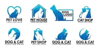 Pet logo design with creative unique style Premium Vector part 3