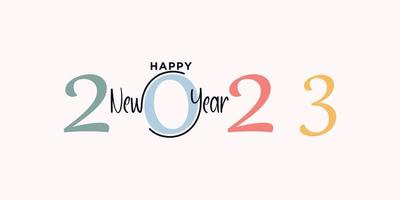 Happy new year logo design unique creative concept Premium Vector part 2