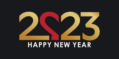 Happy new year logo design unique creative concept Premium Vector part 1