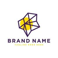 pure diamond stone logo design vector