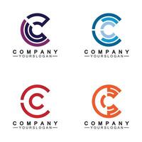 C Letter Logo Template vector