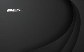 Abstract overlap layer dark black banner background vector