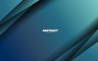 Abstract overlap layer papercut blue color background vector