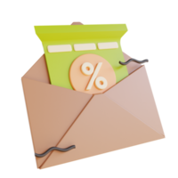 3d illustration öppen rabatt png