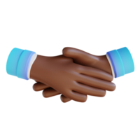 3D-Illustration Handshake Handgesten png