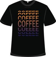 diseño de camiseta del día internacional del café vector