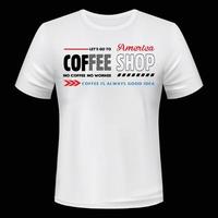 diseño de camiseta del día internacional del café vector