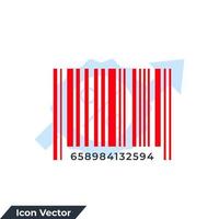 barcode icon logo vector illustration. Check code symbol template for graphic and web design collection