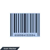 barcode icon logo vector illustration. Check code symbol template for graphic and web design collection