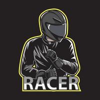 Racer vector illustration