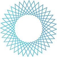 Abstract vector Spirograph design, Vector decorative element