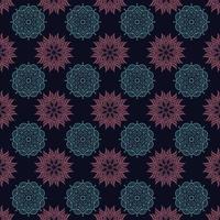 Seamless Mandala Pattern Design Vector Illustration