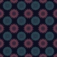 Seamless Mandala Pattern Design Vector Illustration