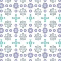 Seamless Mandala Fabric Pattern Design White Background vector