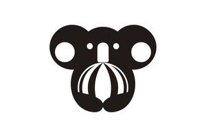 inspiración en el diseño del logo de koala con globos vector