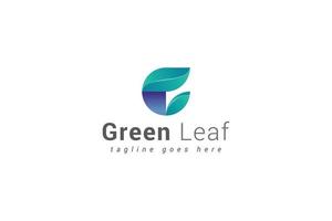 Letter G creative 3d green leafy natural logo vector