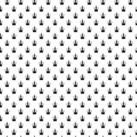 Seamless pattern with black silhouette crown. Background with symbol of the monarchy, Imperial state crown of the UK. vector