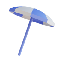 guarda-chuva de praia de ilustração 3D png