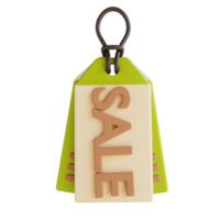 3D illustration sale tag png