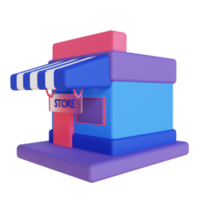 tienda de ilustracion 3d png