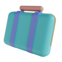 3D illustration travel bag png