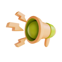 3D illustration megaphone png