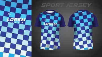 diseño de camiseta deportiva de camiseta azul vector