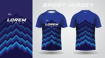 blue t-shirt sport jersey design vector