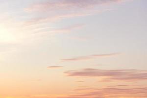 beautiful pink cloud at sunset nature background photo