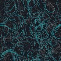 abstract background doodle tangled lines vector seamless pattern