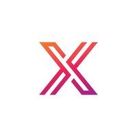 X Logo Design and template. Creative X icon initials based Letters in vector. vector