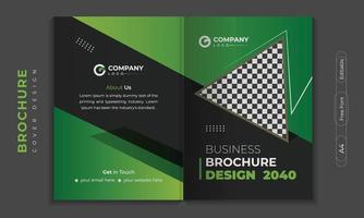 Brochure cover design or company profile template set for business. poster, annual report, catalog, flyer in A4 with colorful geometric shapes.