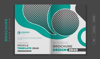 Brochure cover design or company profile template set for business. poster, annual report, catalog, flyer in A4 with colorful geometric shapes.