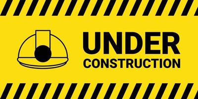 Under construction industrial background vector