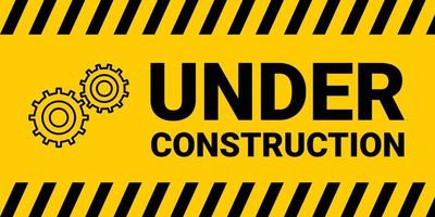 Under construction industrial background vector