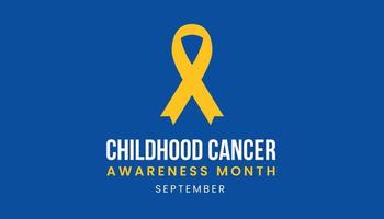 Childhood cancer awareness month vector