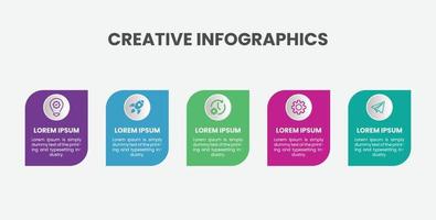 diseño de infografía empresarial vector