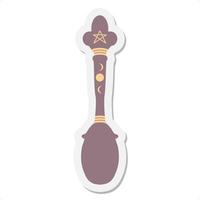 ritual spoon sticker vector