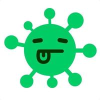 simple tired face with tongue icon vector