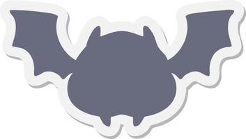 super cute halloween bat sticker vector