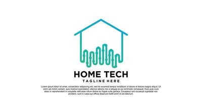 Home tech logo design with creative concept Premium Vector part 3