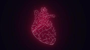 Human Heart Beating Animation video