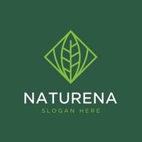 Modern vector graphic of abstract leaf logo design template