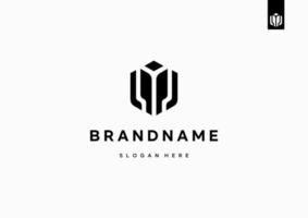 Letter LM logo design, LML monogram logo design minimal creative modern with hexagon shape vector