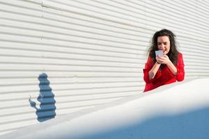 Woman makeup outside shed jobs photo