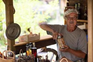 herbalist in shop photo