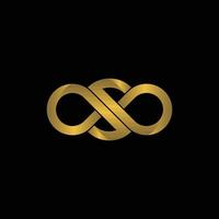 Letter S Infinity Luxury Modern Logo vector