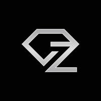 Letter Z Diamond Luxury Modern Logo vector