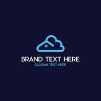 Home Cloud Simple Modern Logo vector